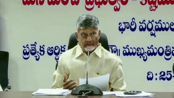 <div class="paragraphs"><p>Andhra Pradesh Chief Minister N. Chandrababu Naidu addresses a press conference, in Vijayawada, Wednesday, Sept. 25, 2024. </p></div>