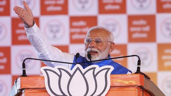 <div class="paragraphs"><p>Prime Minister Narendra Modi addresses a public meeting in Sonipat, Haryana, Wednesday, Sept. 25, 2024. </p></div>