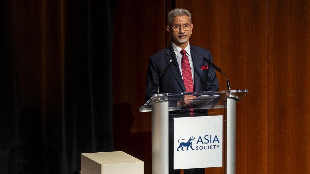 <div class="paragraphs"><p>External Affairs Minister S Jaishankar addresses an event hosted by Asia Society and the Asia Society Policy Institute in New York.</p></div>