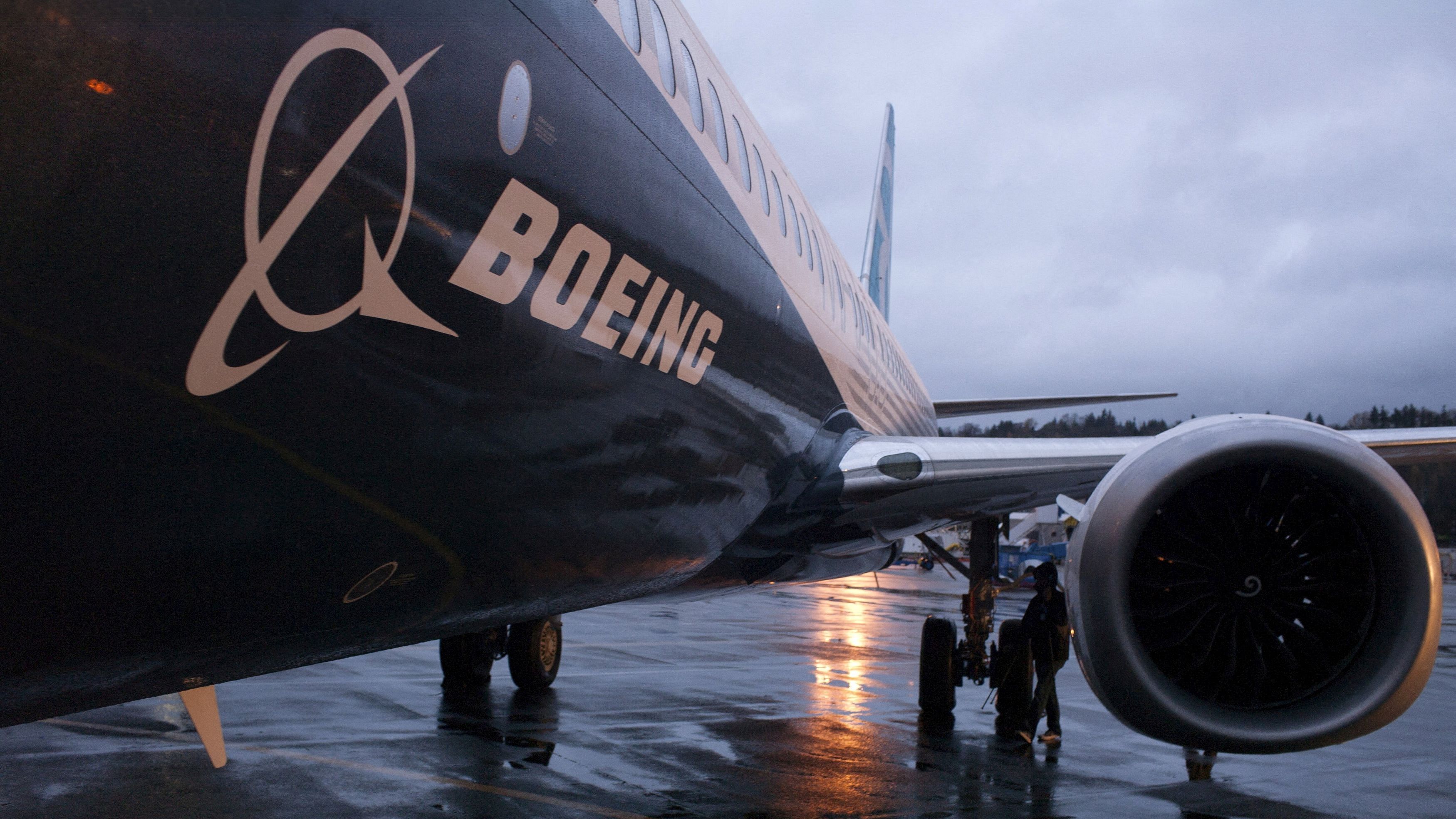 <div class="paragraphs"><p>A Boeing 737 MAX sits outside the hangar during a media tour of the Boeing 737 MAX at the Boeing plant in Renton, Washington</p></div>