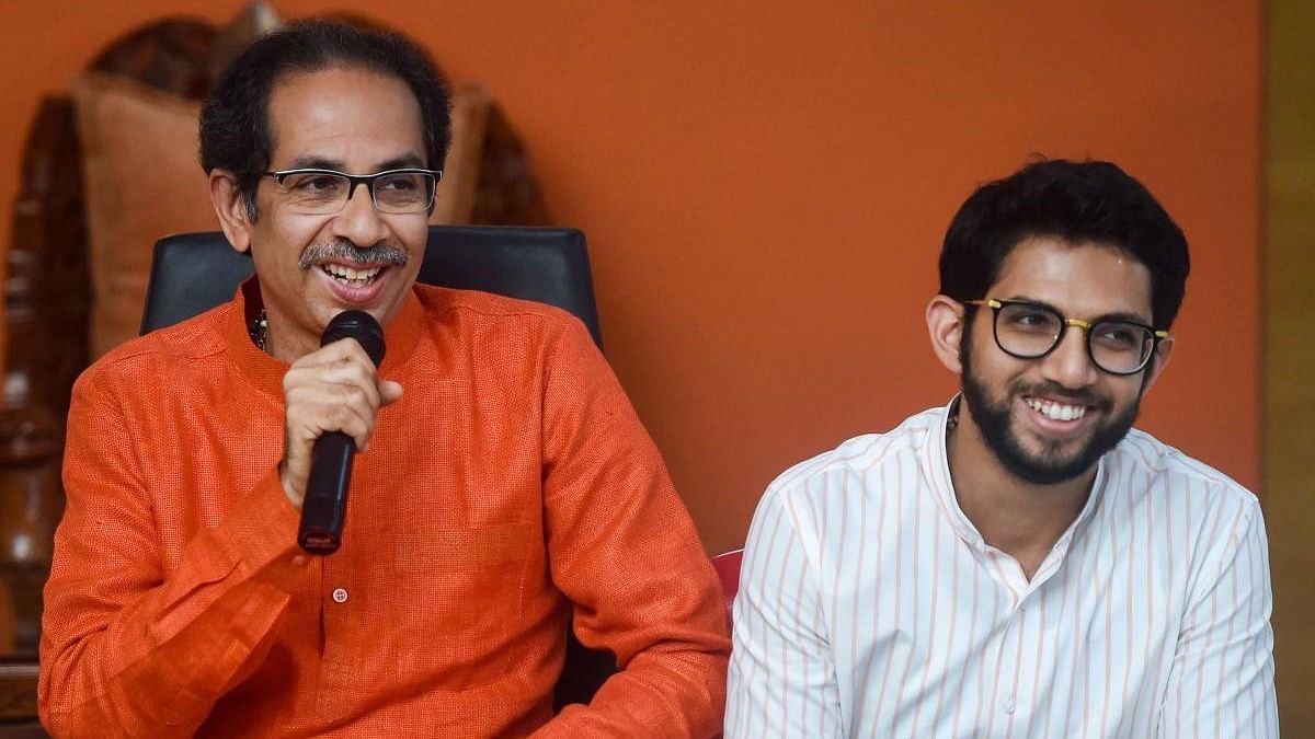 <div class="paragraphs"><p>Uddhav Thackeray (left) and Aaditya Thackeray.&nbsp;</p></div>