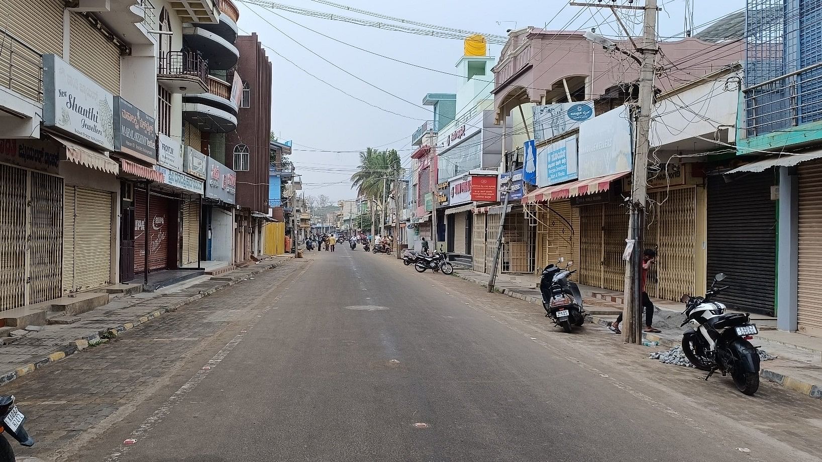 <div class="paragraphs"><p>Represtantive image: Shops were closed in a town in Karnataka.</p></div>