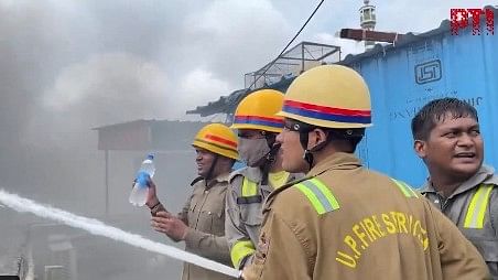 <div class="paragraphs"><p>'No one is trapped inside as the fire erupted in the morning,' Chief Fire Officer, Lucknow, Mangesh Kumar told <em>PTI</em>.</p></div>