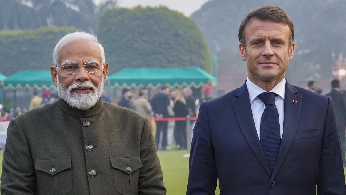 <div class="paragraphs"><p>File photo of&nbsp; Prime Minister Narendra Modi with French President Emmanuel Macron.</p></div>