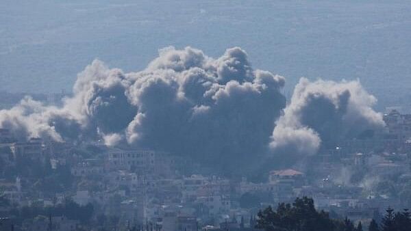 <div class="paragraphs"><p>Smoke billows in Lebanon following Israeli airstrikes there</p></div>