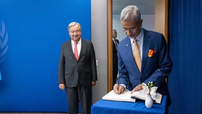 <div class="paragraphs"><p>External Affairs Minister S Jaishankar met UN Secretary-General Antonio Guterres.</p></div>