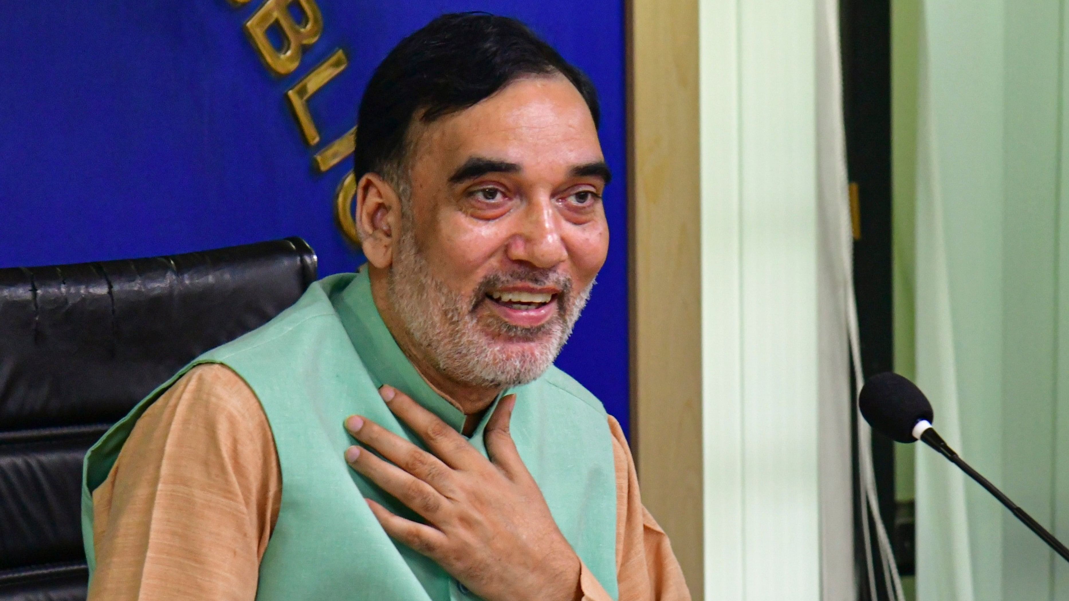 <div class="paragraphs"><p>Delhi Minister Gopal Rai addresses a press conference </p></div>