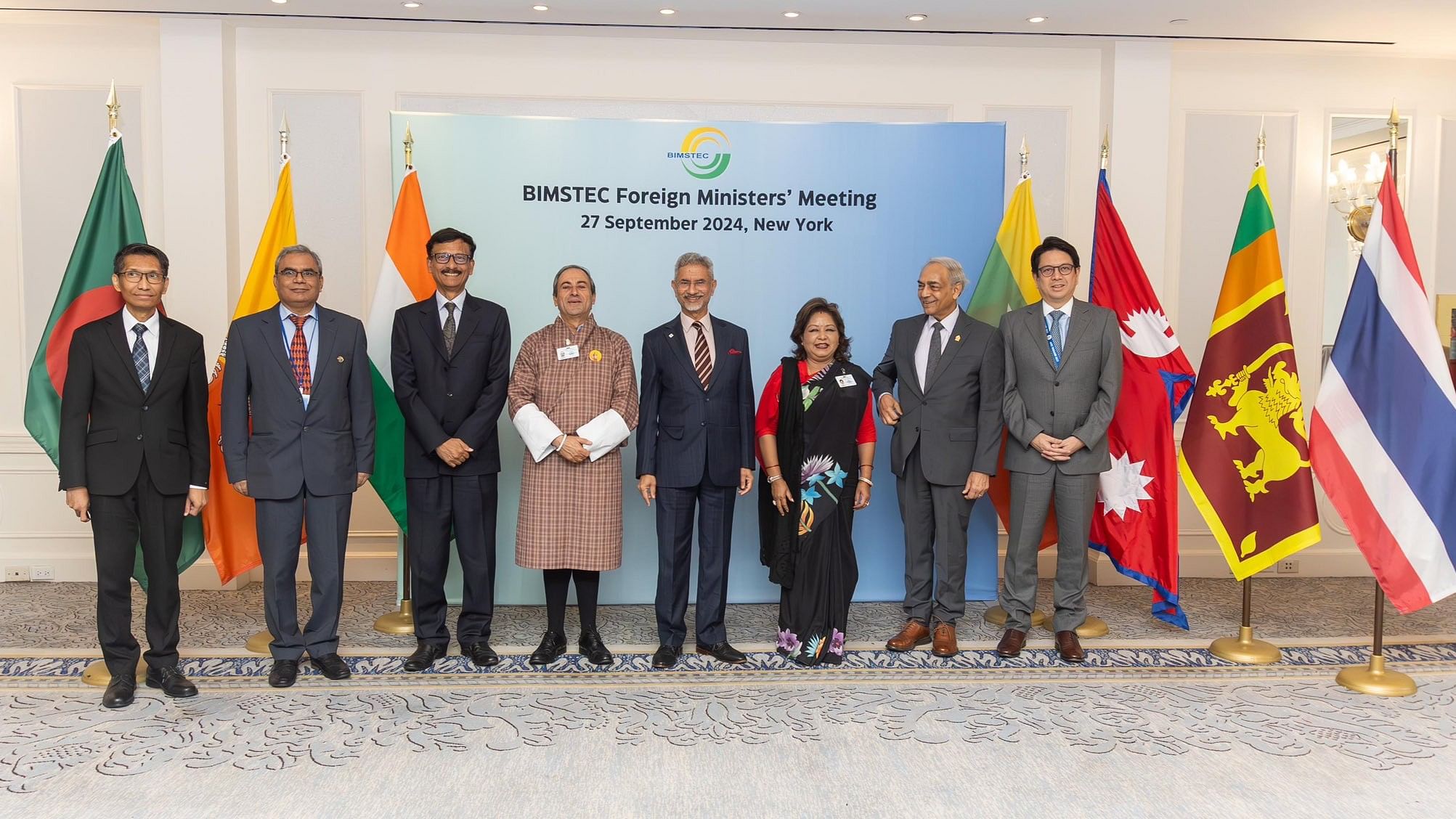 <div class="paragraphs"><p>Jaishankar, who is in the US to attend the 79th session of the United Nations General Assembly, on Friday chaired the Bay of Bengal Initiative for Multi-Sectoral Technical and Economic Cooperation's informal Foreign Ministers’ meeting in New York.</p></div>