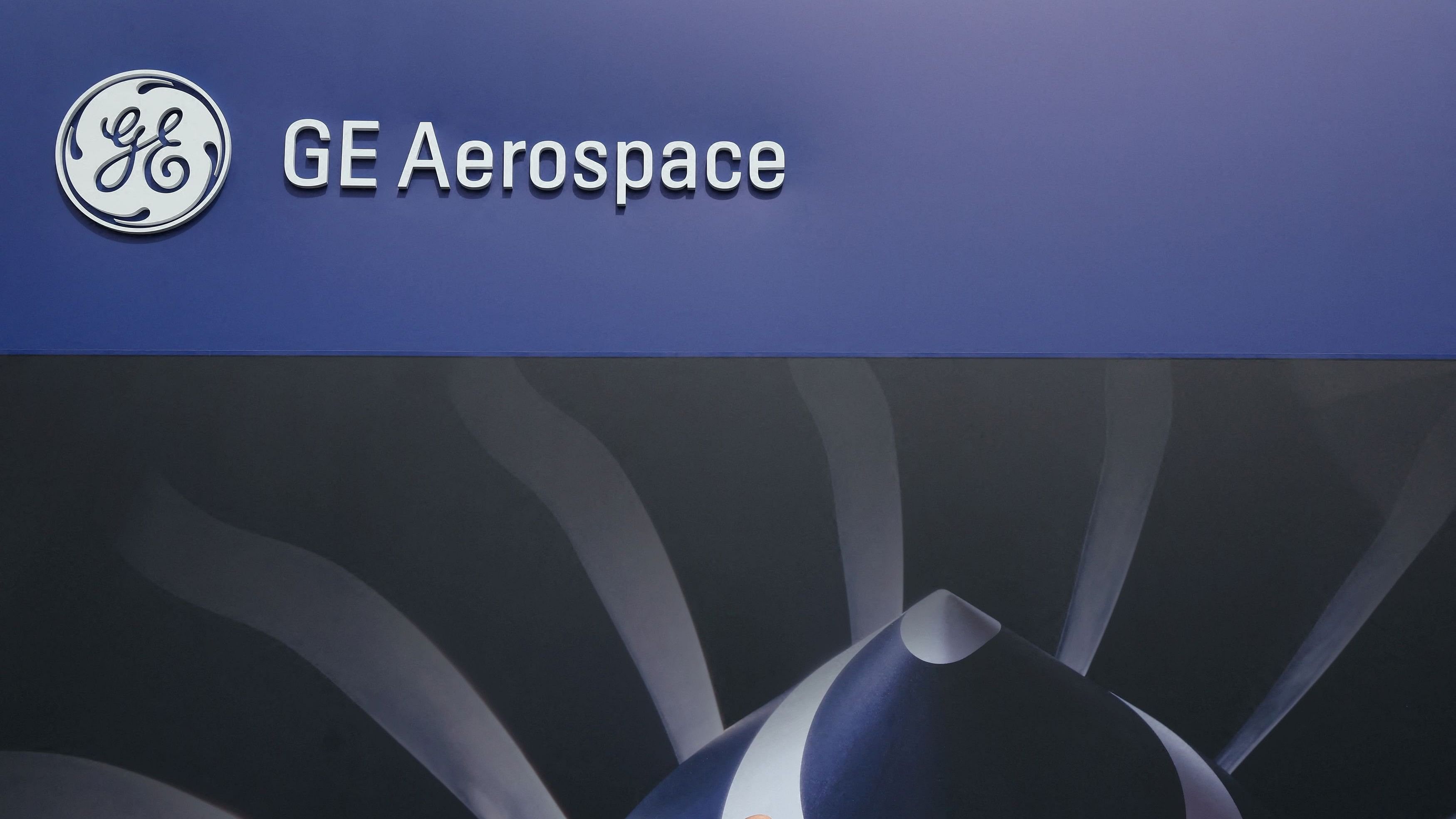 <div class="paragraphs"><p>GE Aerospace branding is seen at the Farnborough International Airshow, in Farnborough, Britain.&nbsp;</p></div>