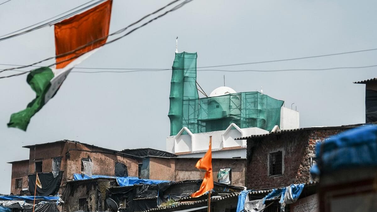 <div class="paragraphs"><p>View of Dharavi mosque as BMC begins demolition of its illegal portion.</p></div>