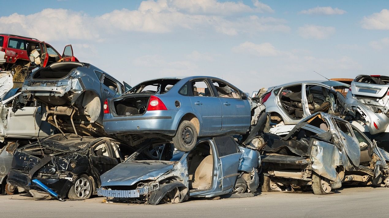 <div class="paragraphs"><p>Scrap cars awaiting recycling. Representative image.</p></div>