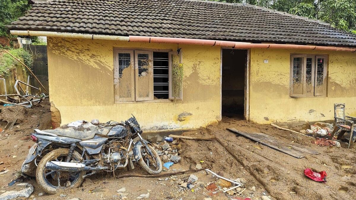 <div class="paragraphs"><p>A damaged house in the Chooralmala village a month after the Wayanad landslides disaster.</p></div>