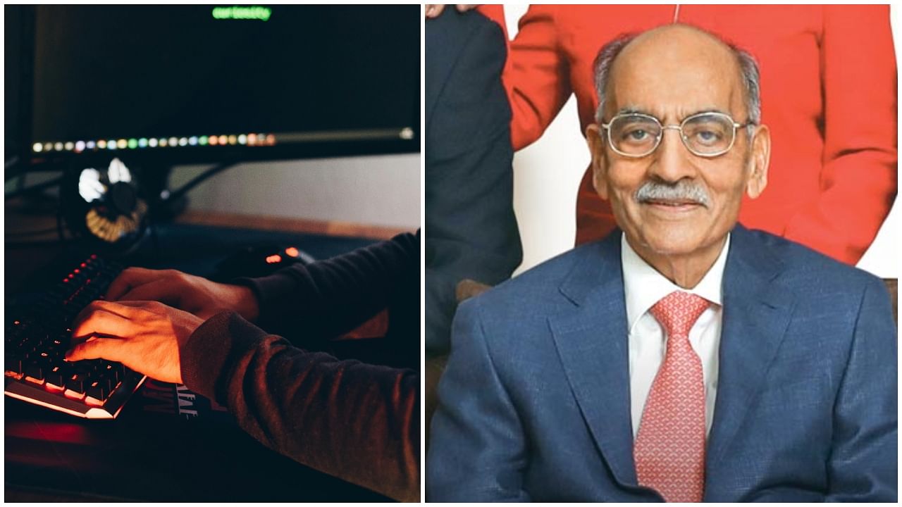 <div class="paragraphs"><p>(From L to R): Representational picture of cyber fraudsters; SP Oswal, the 82-year-old chairman of India's Vardhman Group</p></div>