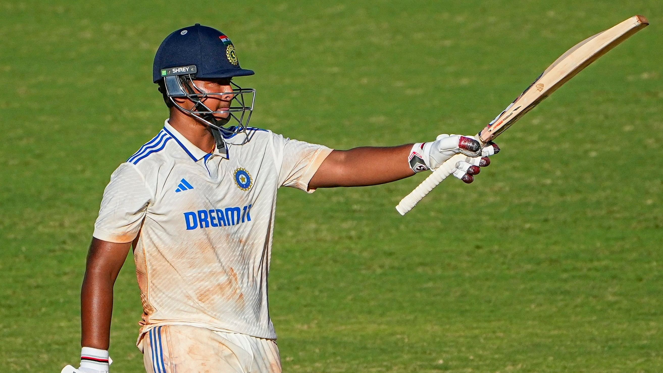 <div class="paragraphs"><p>India's Vaibhav Suryavanshi celebrates after scoring a century against Australia in the opening unofficial 'Test' at the MA Chidambaram Stadium in Chennai. </p></div>