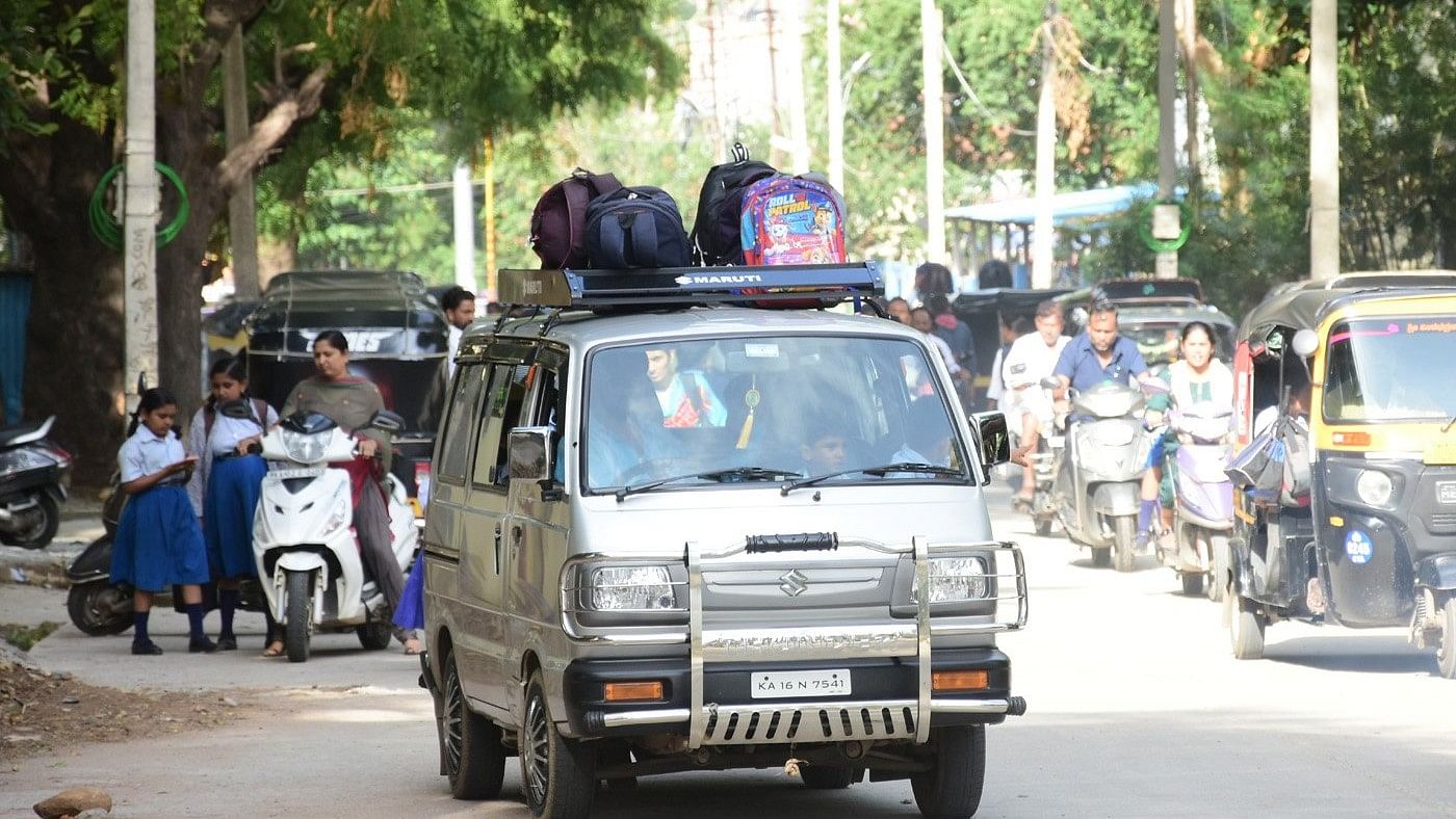 <div class="paragraphs"><p>During a citywide check of 3,924 school vehicles, the police found 445 vehicles carrying excess schoolchildren. </p></div>