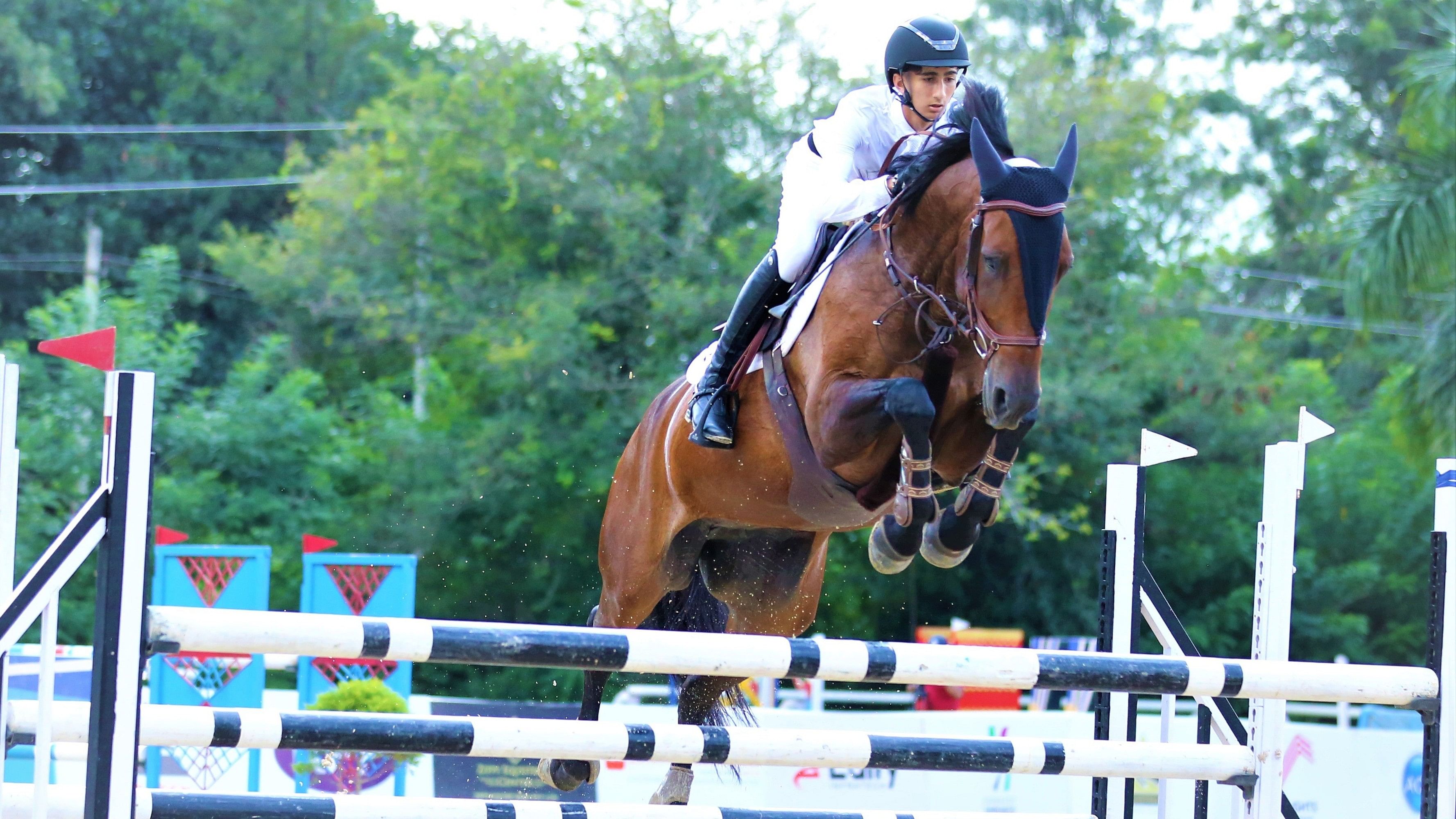 Jai Singh Sabharwal (Carna) won the 130 CMS Show Jumping event at the Equestrian Premier League. 