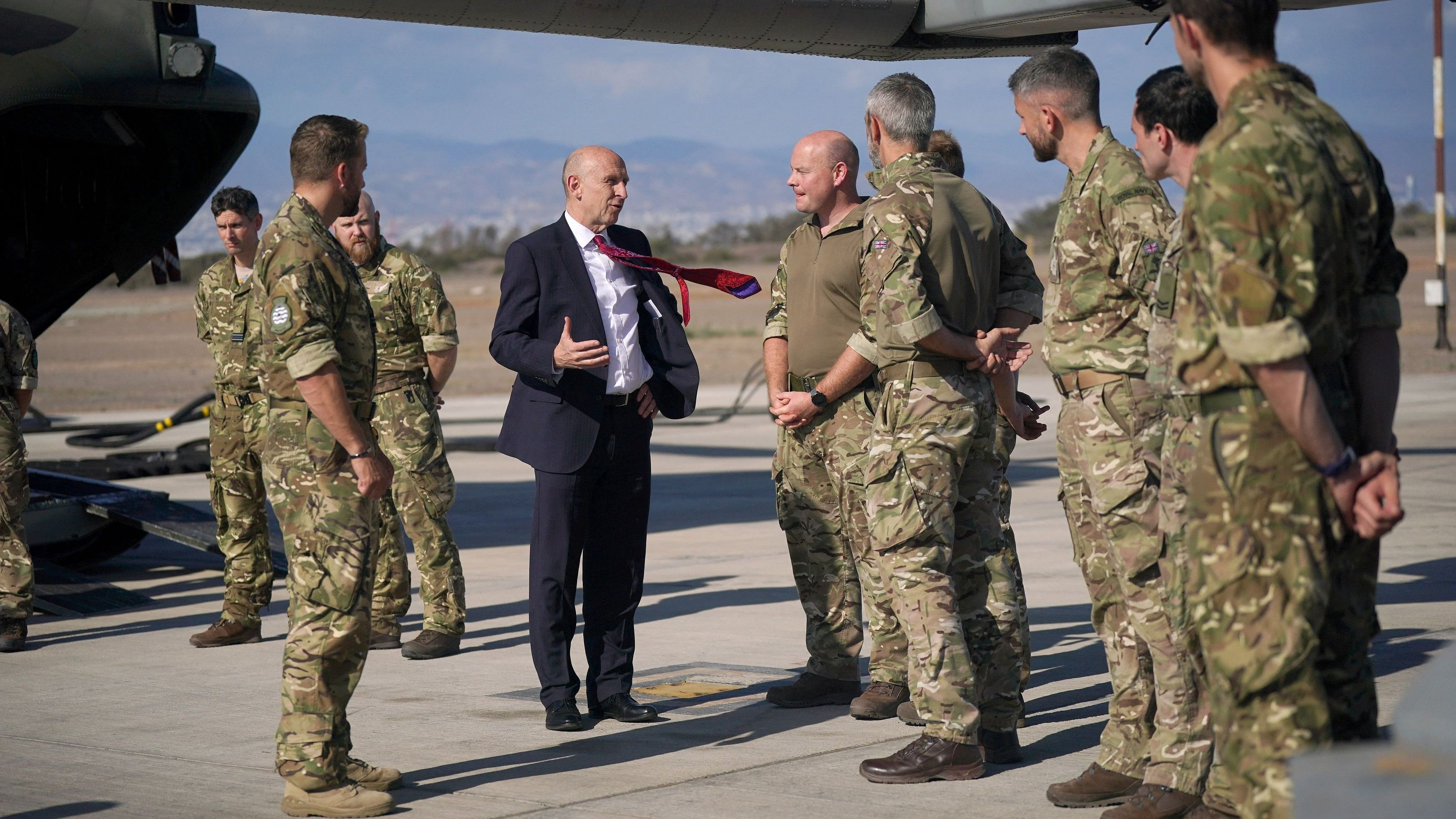 <div class="paragraphs"><p>Britain's Defence Secretary John Healey visits Cyprus</p></div>