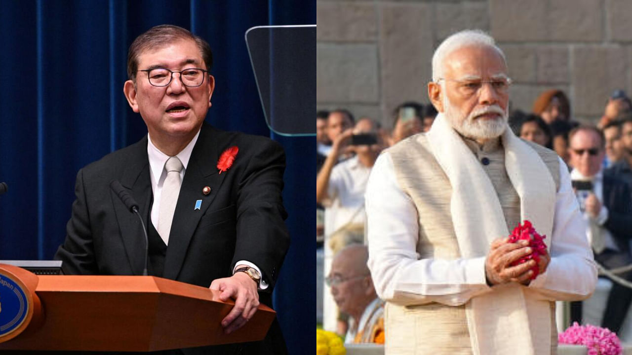 <div class="paragraphs"><p>The newly elected Japanese PM&nbsp;Shigeru Ishiba (L) and PM Narendra Modi.</p></div>