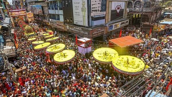 <div class="paragraphs"><p>Devotees at Sri Venkateswara temple, in Tirupati, in Chennai, Wednesday, Oct. 2, 2024.</p></div>