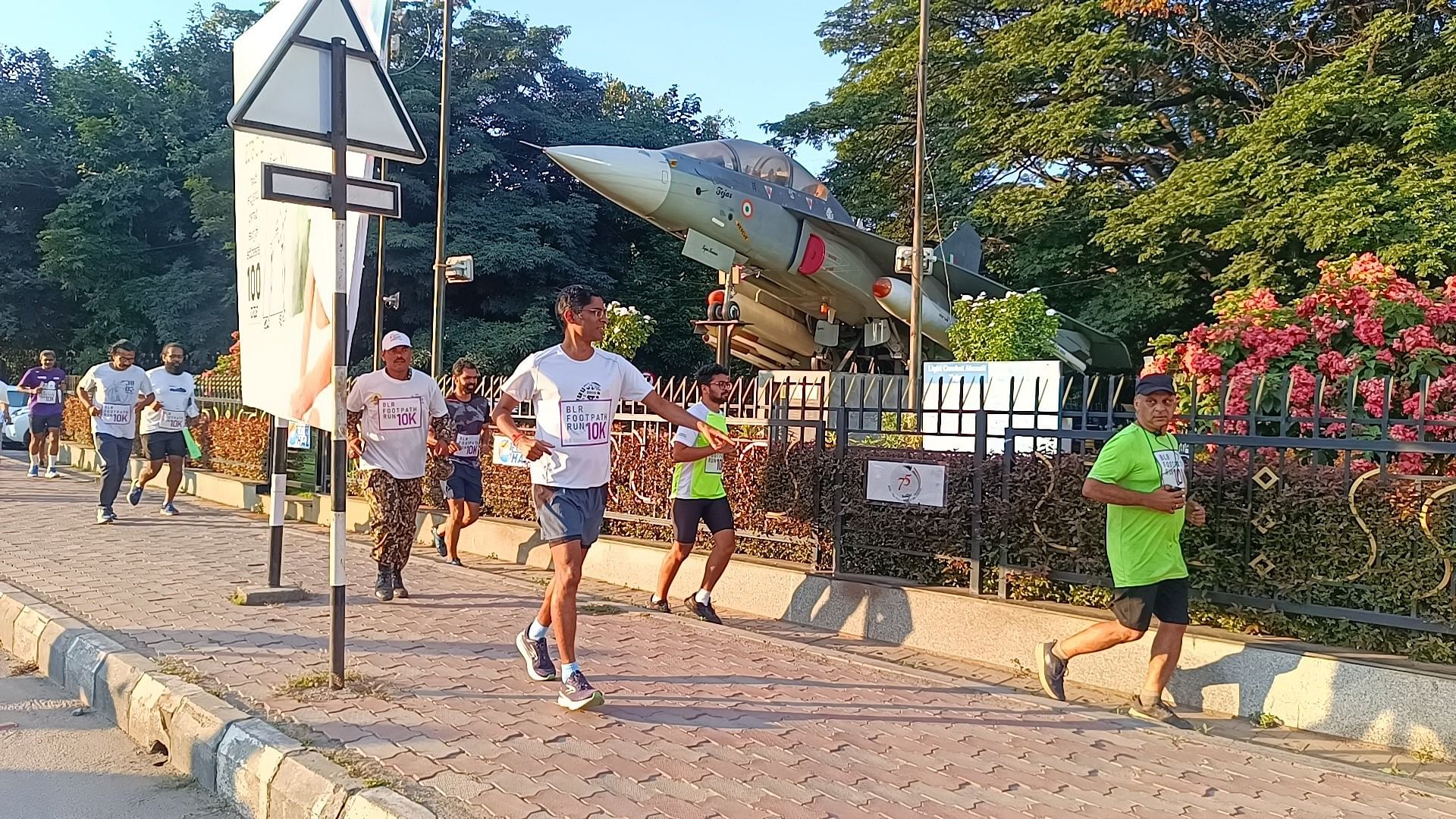 <div class="paragraphs"><p>Participants jog along 10 km of footpath around MG Road and the Central Business District on Wednesday.&nbsp; </p></div>