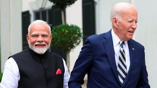 <div class="paragraphs"><p>Prime Minister Narendra Modi being and US President Joe Biden.</p></div>