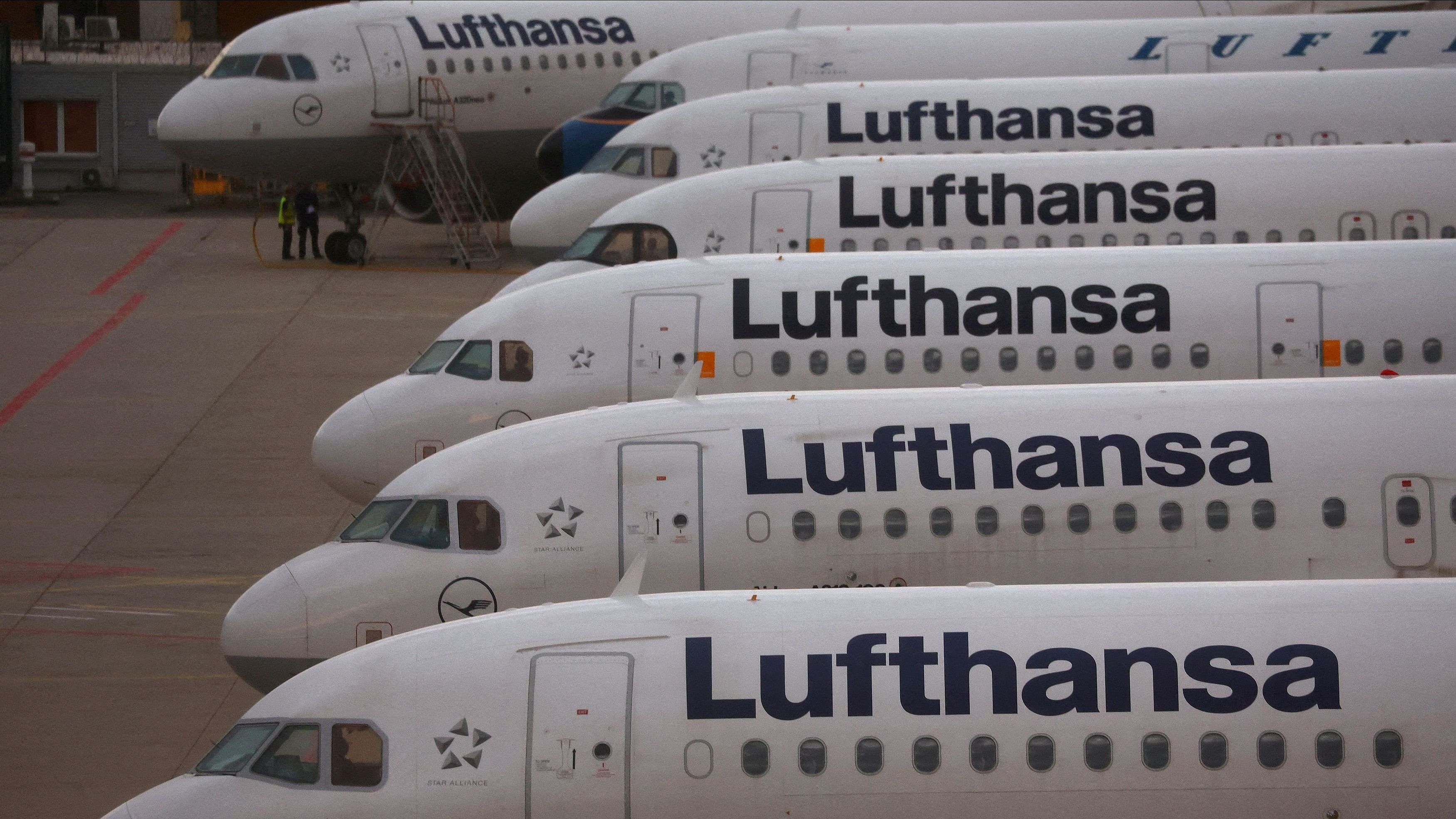 <div class="paragraphs"><p>Planes of German air carrier Lufthansa at the airport in Frankfurt. (Representative image)</p></div>