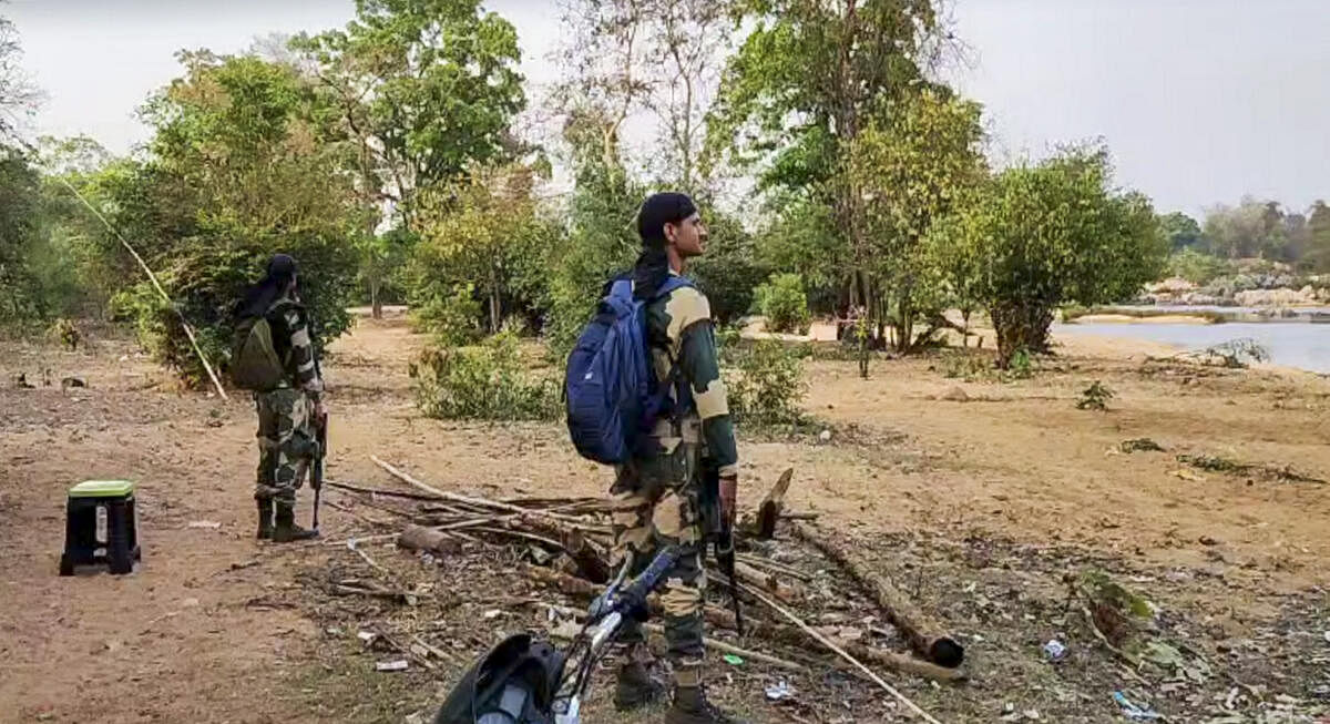 <div class="paragraphs"><p> Security personnel during an encounter with Naxalites, in Kanker district of Chhattisgarh. (Representative image)</p></div>