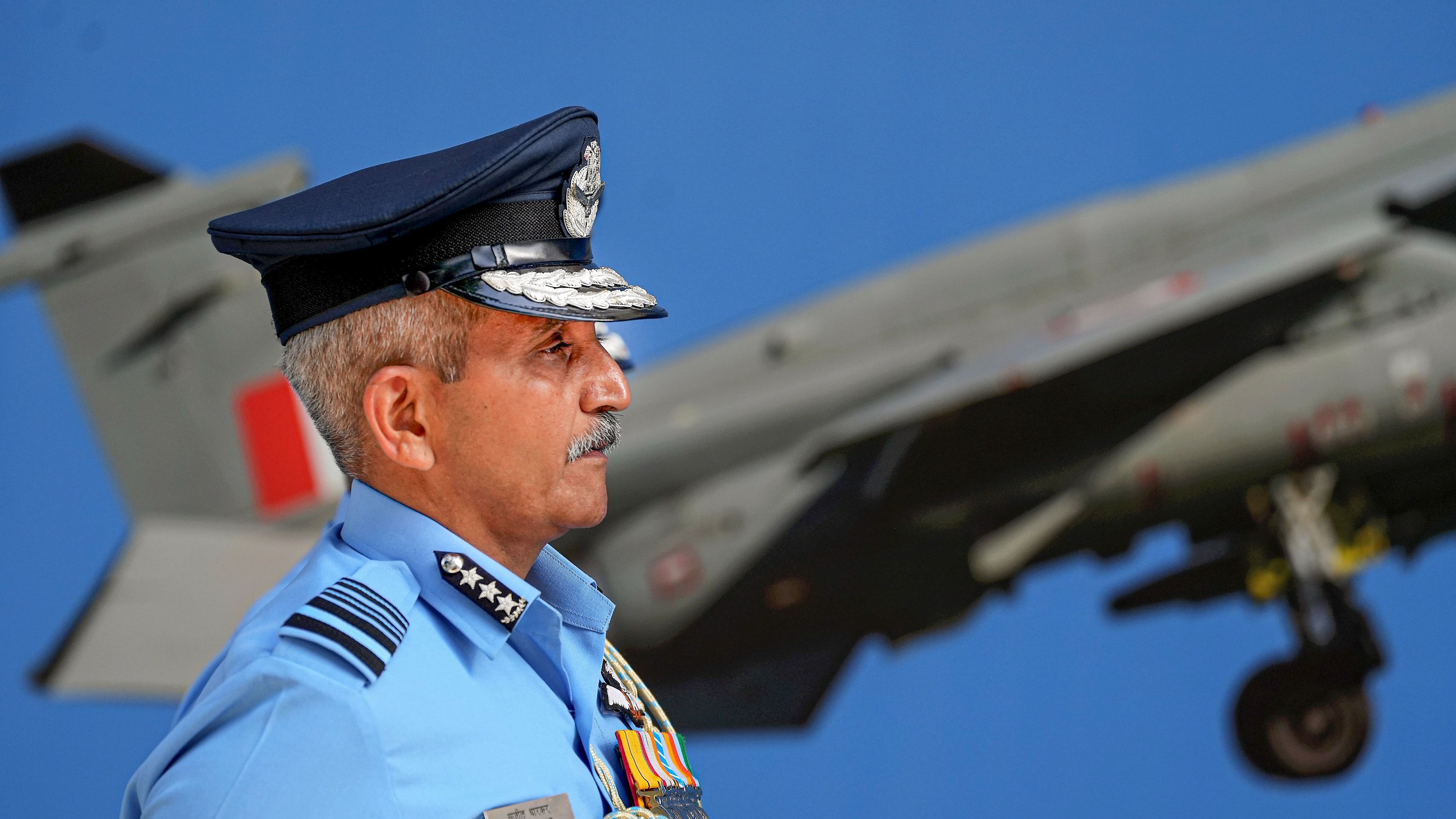 <div class="paragraphs"><p>Vice Chief of the Air Staff Air Marshal S P Dharkar arrives to inspect a Guard of Honour during a ceremony at Vayu Bhawan, in New Delhi, Thursday, Oct. 3, 2024.</p></div>