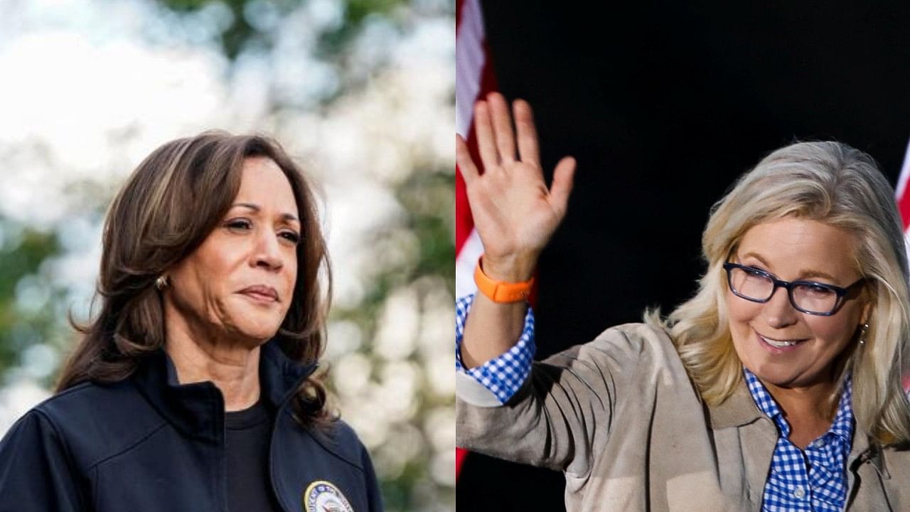 <div class="paragraphs"><p>US Vice President and Democratic presidential candidate Kamala Harris, and&nbsp;former Congresswoman Liz Cheney(R).</p></div>