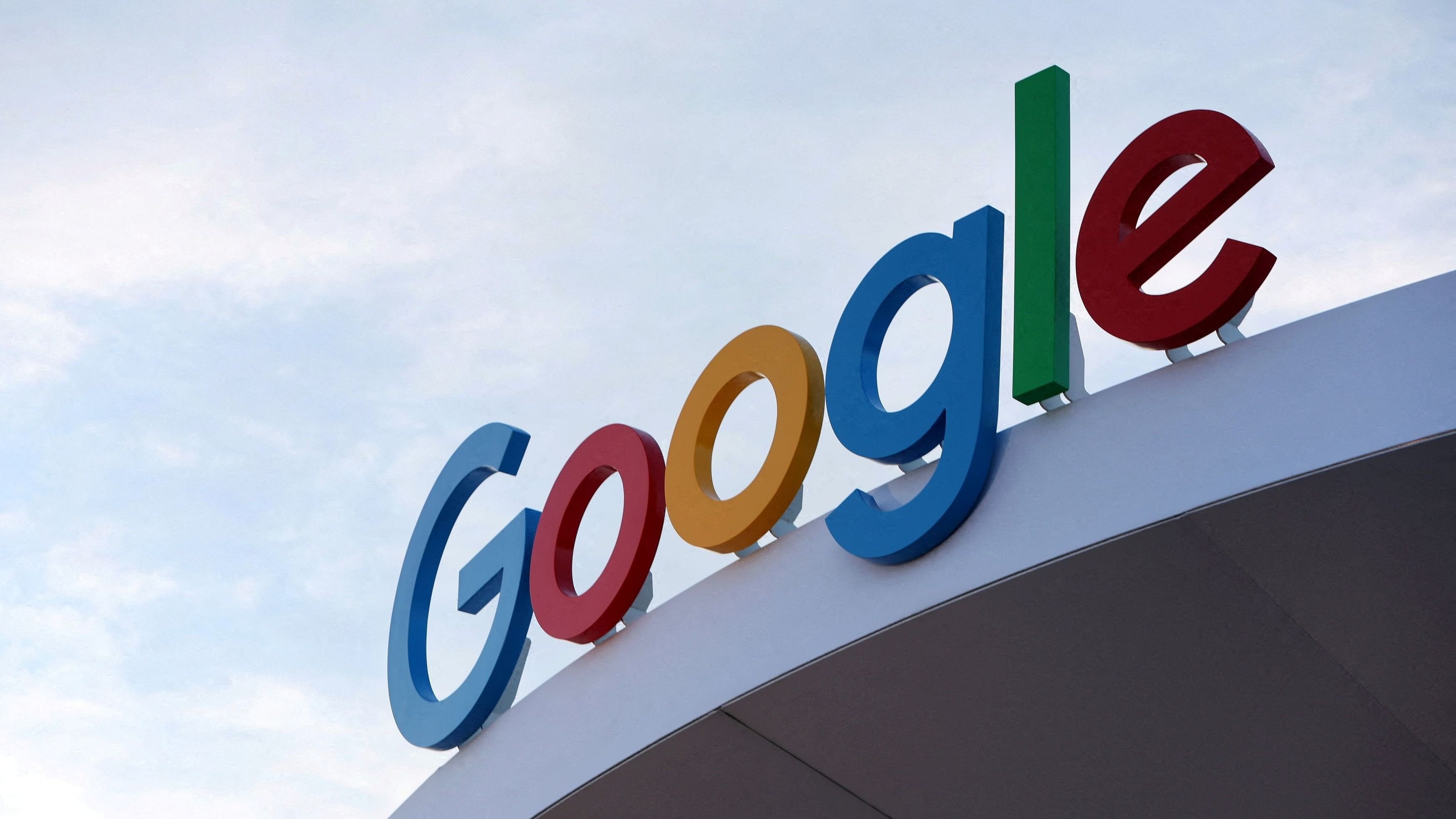 <div class="paragraphs"><p>The Google logo is seen on the Google house at CES 2024.</p></div>