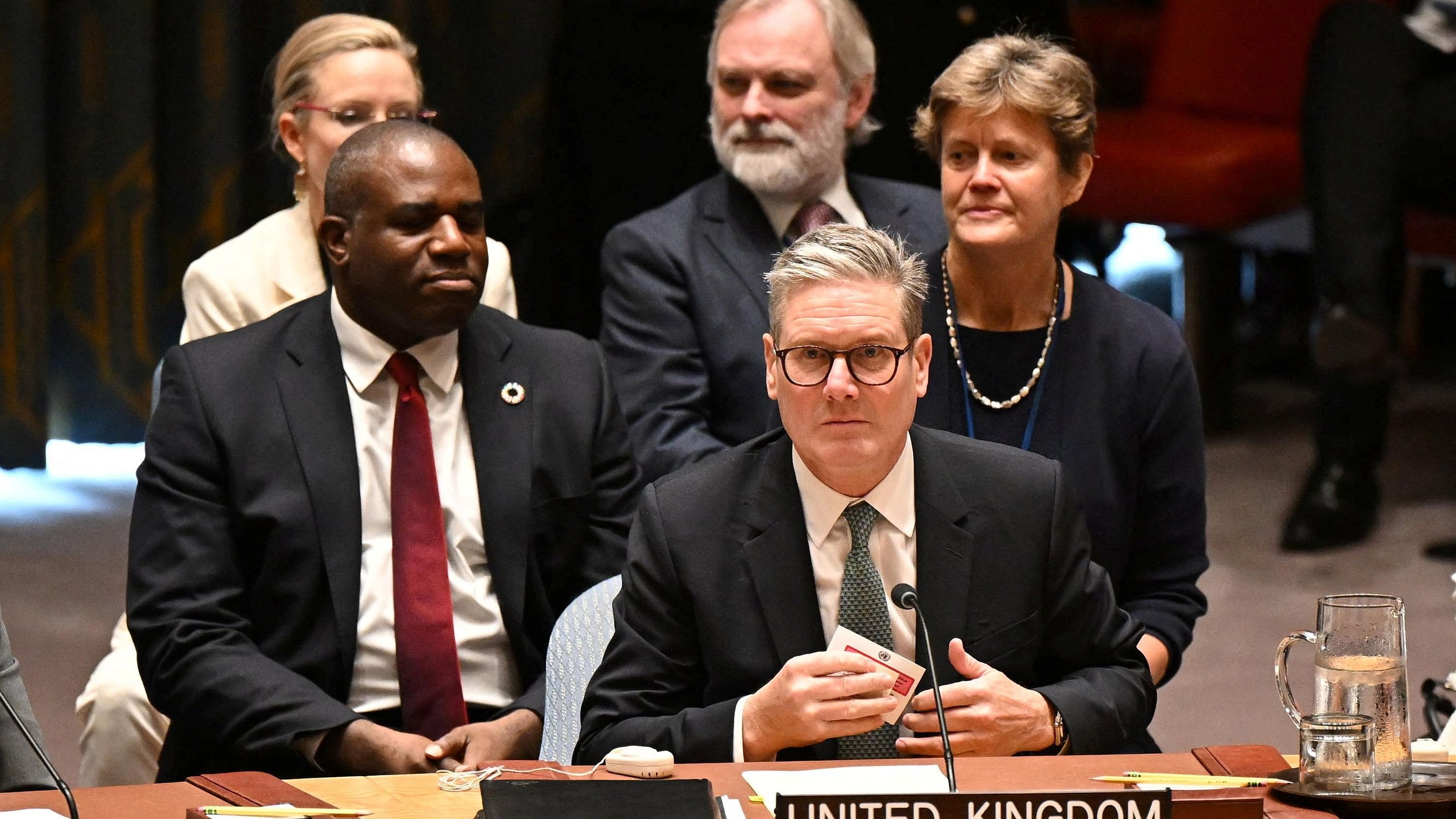 <div class="paragraphs"><p>Britain's Prime Minister, Keir Starmer and British Foreign Secretary David Lammy.</p></div>