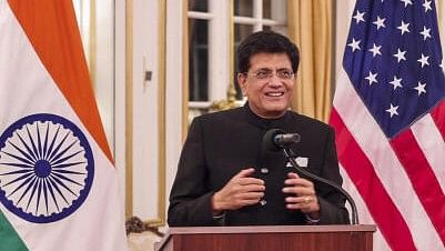 <div class="paragraphs"><p>Union Commerce and Industry Minister Piyush Goyal speaks at the reception and dinner hosted by the Ambassador of India to the US, on the occasion of the India-US CEO Forum and Commercial Dialogue, in Washington DC, USA. </p></div>