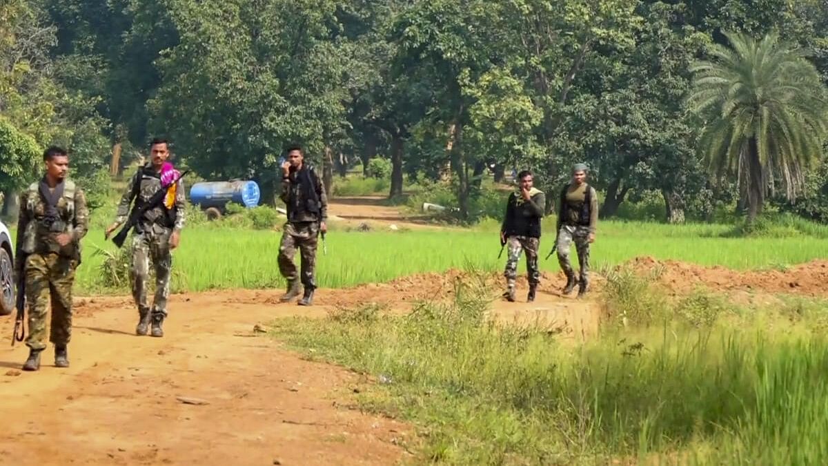 <div class="paragraphs"><p>Jawans after an encounter with Naxals, in Dantewada.</p></div>