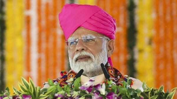 <div class="paragraphs"><p>Prime Minister Narendra Modi addresses a public meeting at Poharadevi, in Washim district, Maharashtra, Saturday.&nbsp;</p></div>