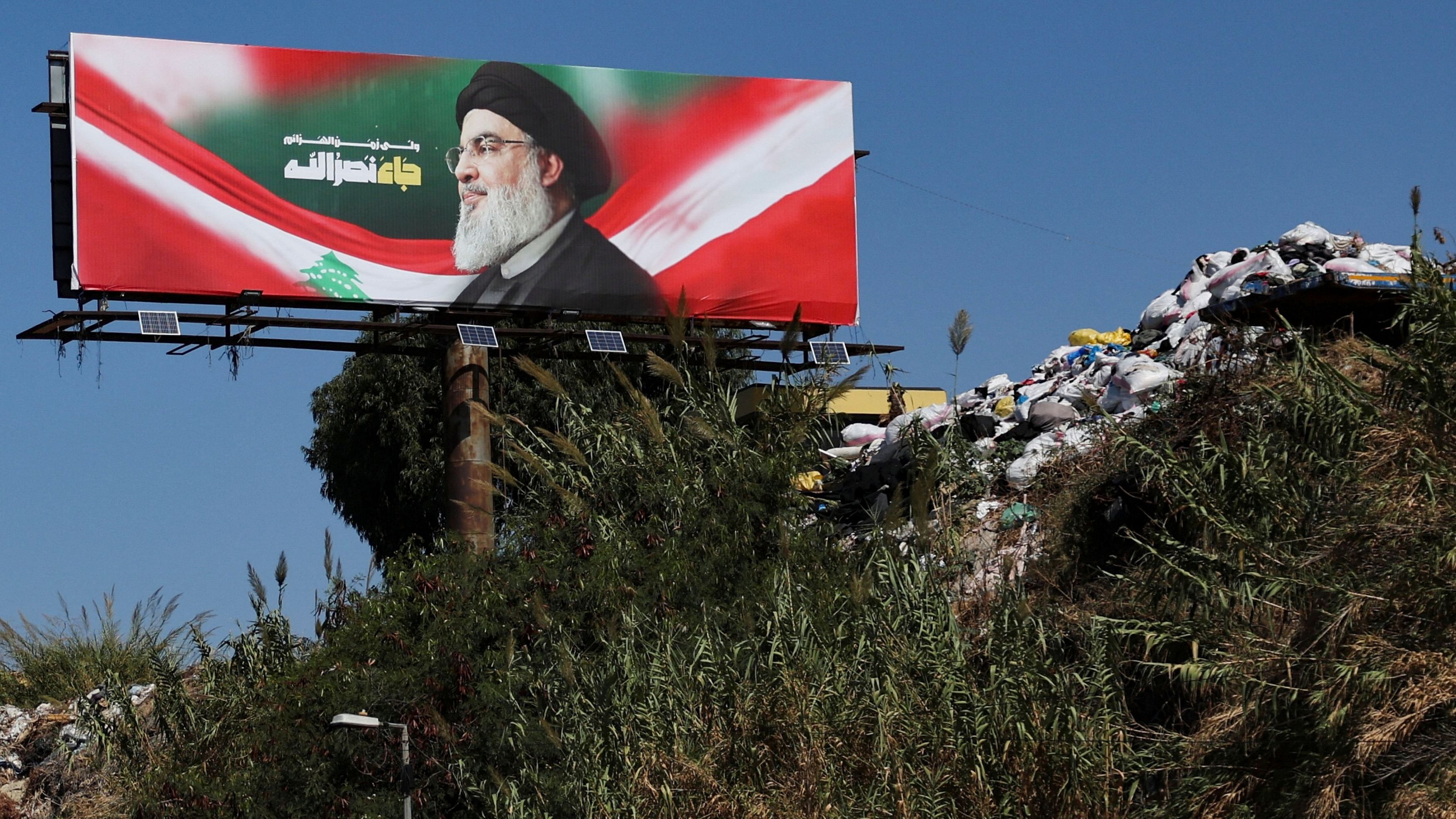 <div class="paragraphs"><p>Posters of Hassan Nasrallah, the assassinated chief of Lebanon's Hezbollah, are seen along the city's corniche, in Beirut</p></div>