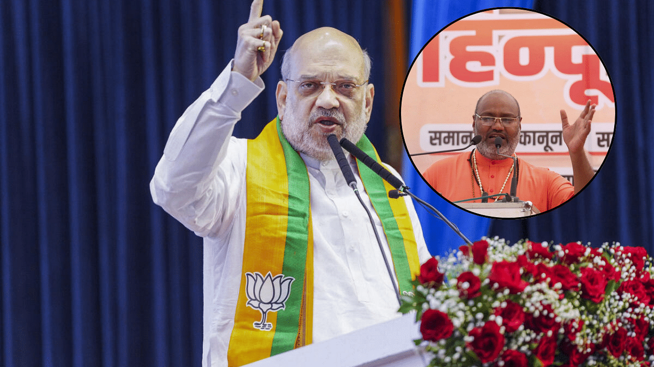 <div class="paragraphs"><p>Union Home Minister Amit Shah. (Inset:&nbsp;Yati Narsinghanand)</p></div>