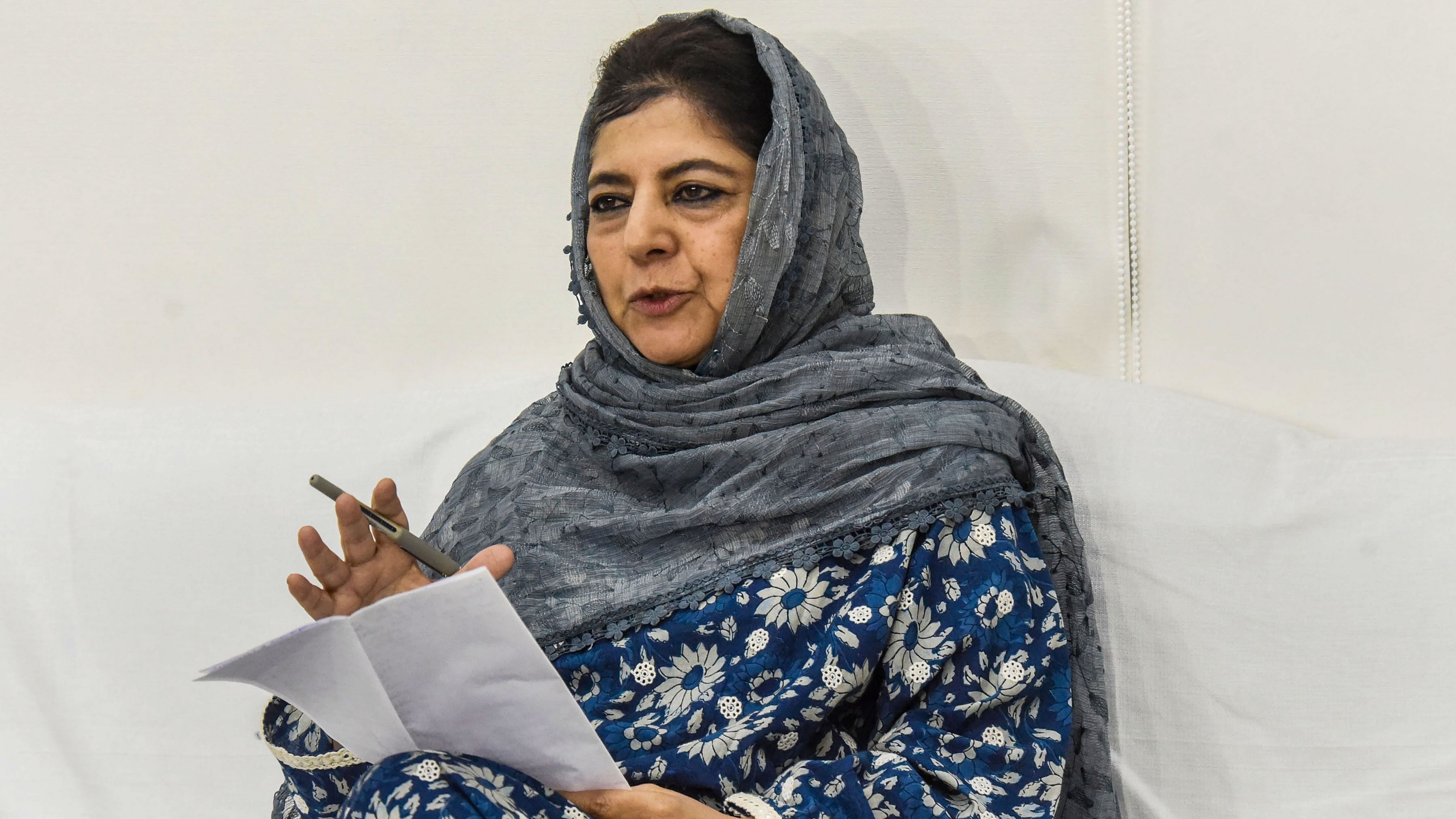 <div class="paragraphs"><p>PDP President and former chief minister of J&amp;K Mehbooba Mufti</p></div>