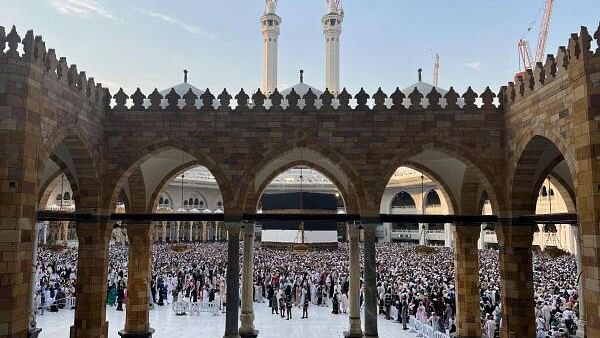 <div class="paragraphs"><p>Muslim pilgrims circle the Kaaba as they perform Tawaf at the Grand Mosque, during the annual haj pilgrimage, in Mecca, Saudi Arabia. Representative image.</p></div>