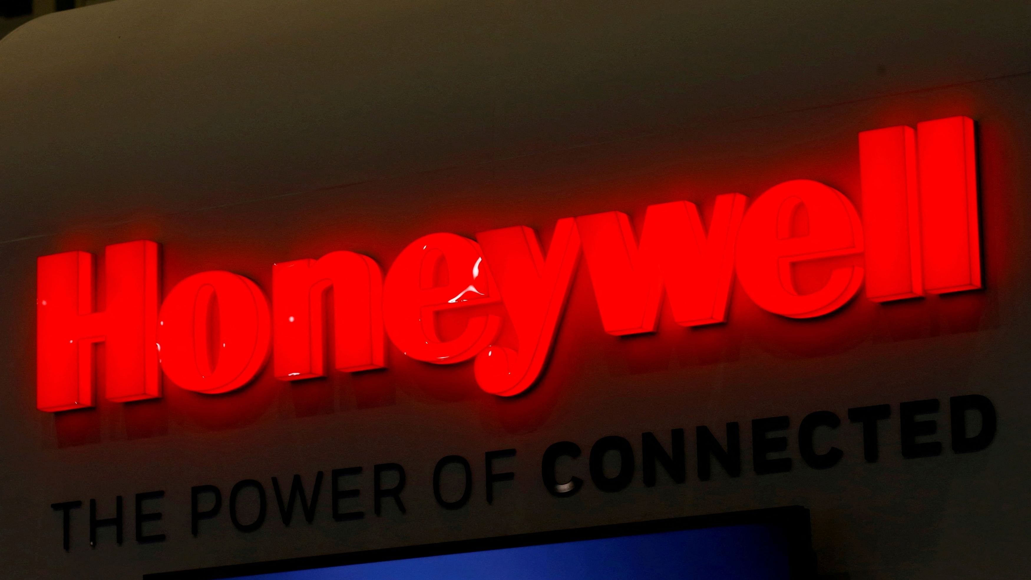 <div class="paragraphs"><p>FILE PHOTO: A logo of Honeywell is pictured on their booth during the European Business Aviation Convention &amp; Exhibition  in Geneva, Switzerland.</p></div>