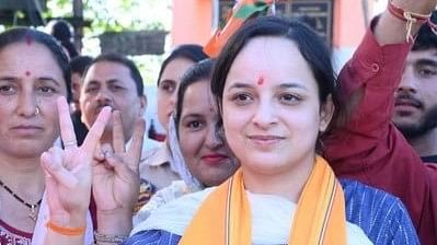 <div class="paragraphs"><p>Lone BJP woman candidate Shagun Parihar.</p></div>