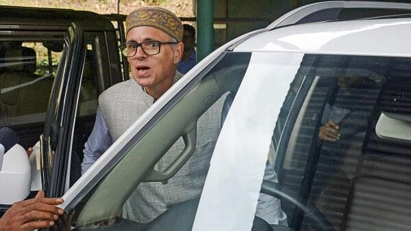 <div class="paragraphs"><p>Jammu and Kashmir National Conference Vice President Omar Abdullah leaves for Budgam to get the certificate after he won from the constituency in the Assembly elections, in Srinagar</p></div>