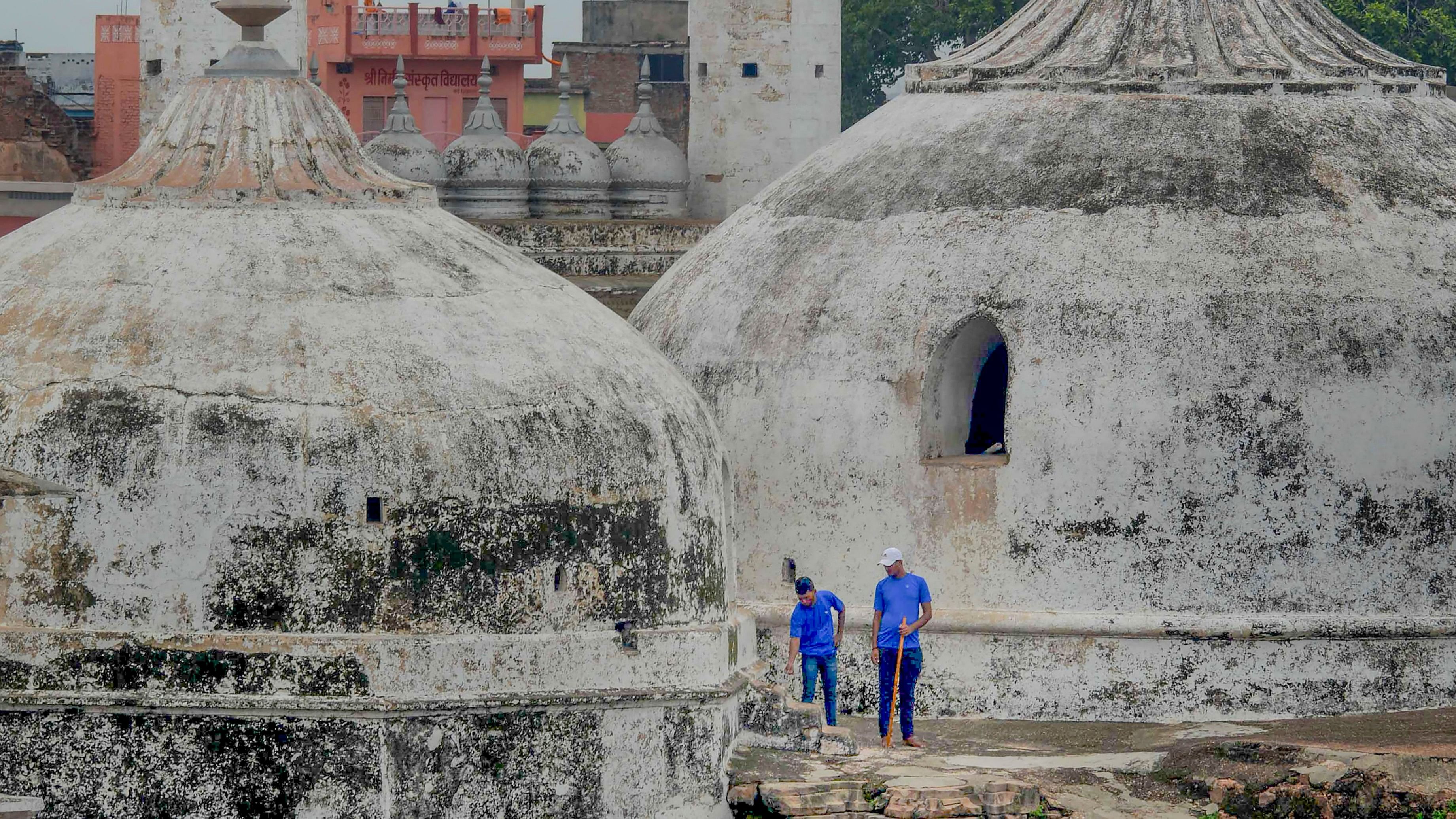 <div class="paragraphs"><p>In this Aug. 8, 2023 file photo, archaeological Survey of India (ASI) team members during scientific survey at the Gyanvapi mosque complex, in Varanasi.</p></div>