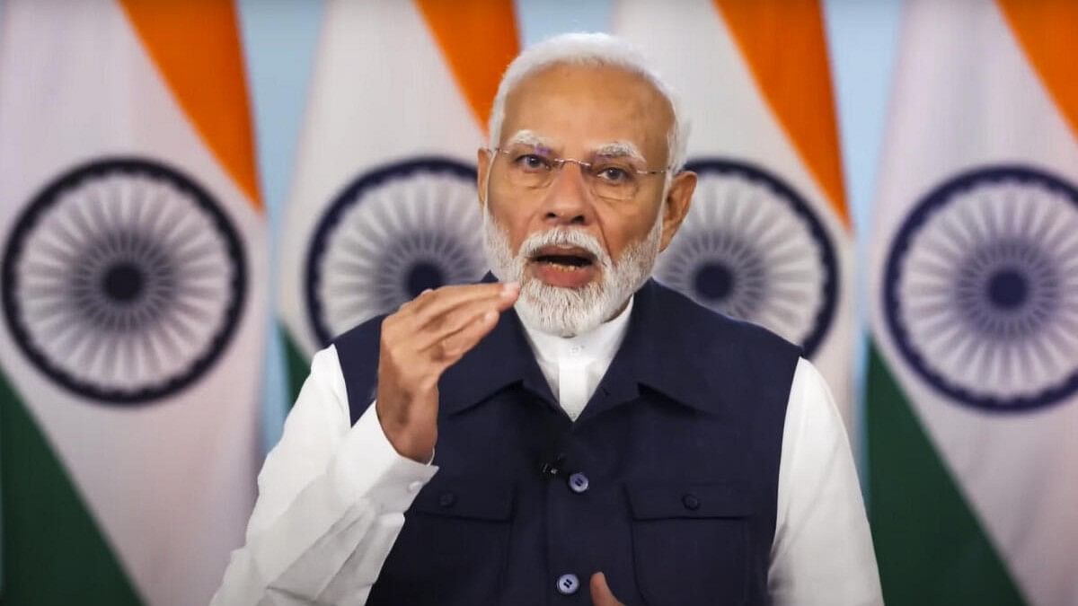 <div class="paragraphs"><p>PM Narendra Modi virtually addresses the foundation stone laying ceremony of multiple developmental projects in Maharashtra.&nbsp;</p></div>