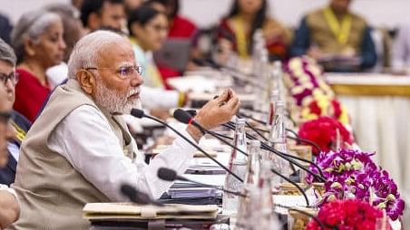 <div class="paragraphs"><p>PM Modi chaired a&nbsp;a meeting of the Council of Ministers</p></div>