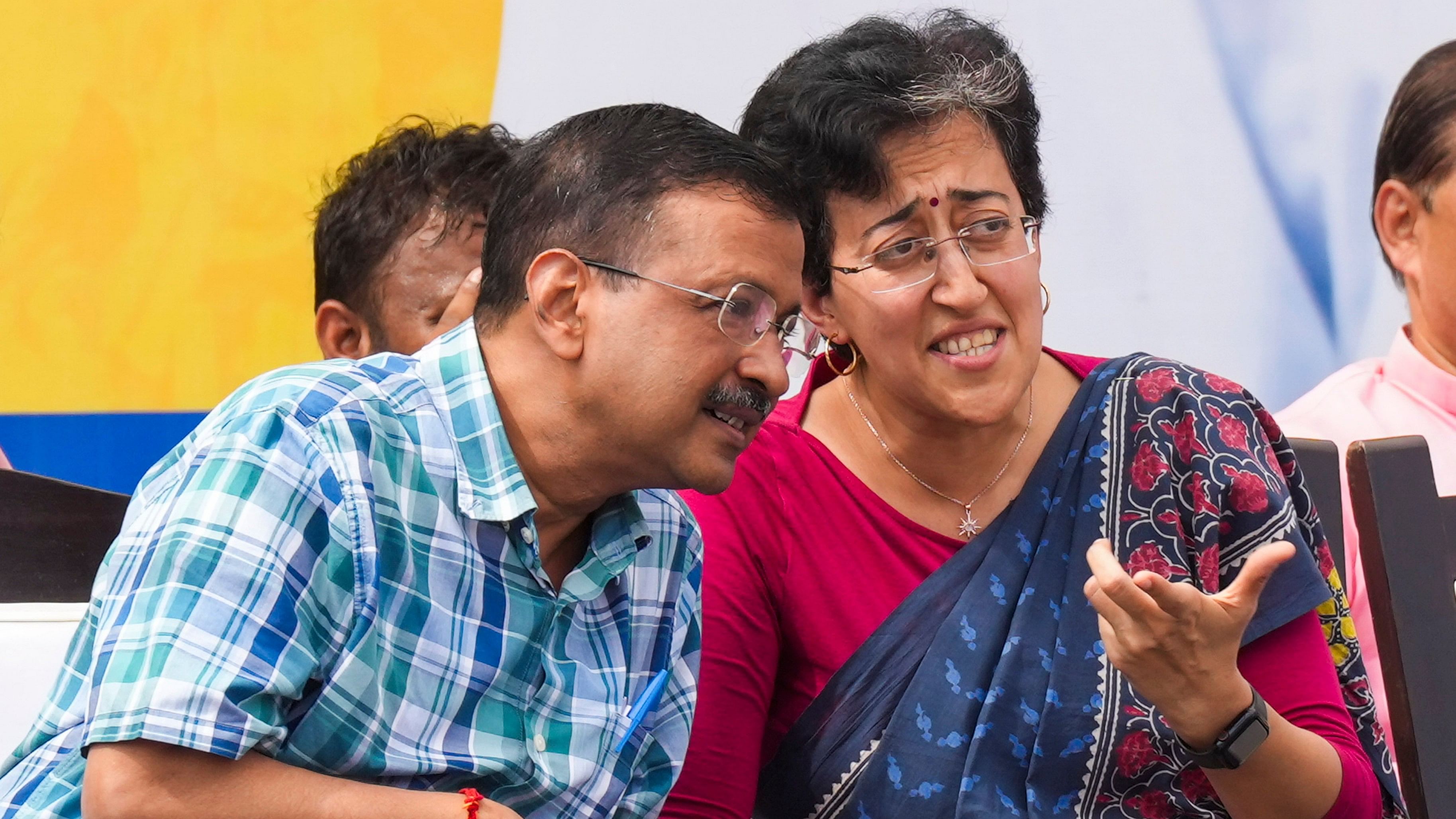 <div class="paragraphs"><p>Delhi Chief Minister Atishi and AAP national convener Arvind Kejriwal.</p></div>