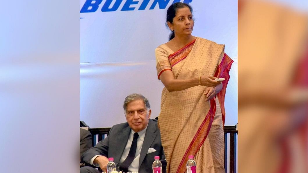 <div class="paragraphs"><p>File photo of Nirmala Sitharaman with Ratan Tata</p></div>