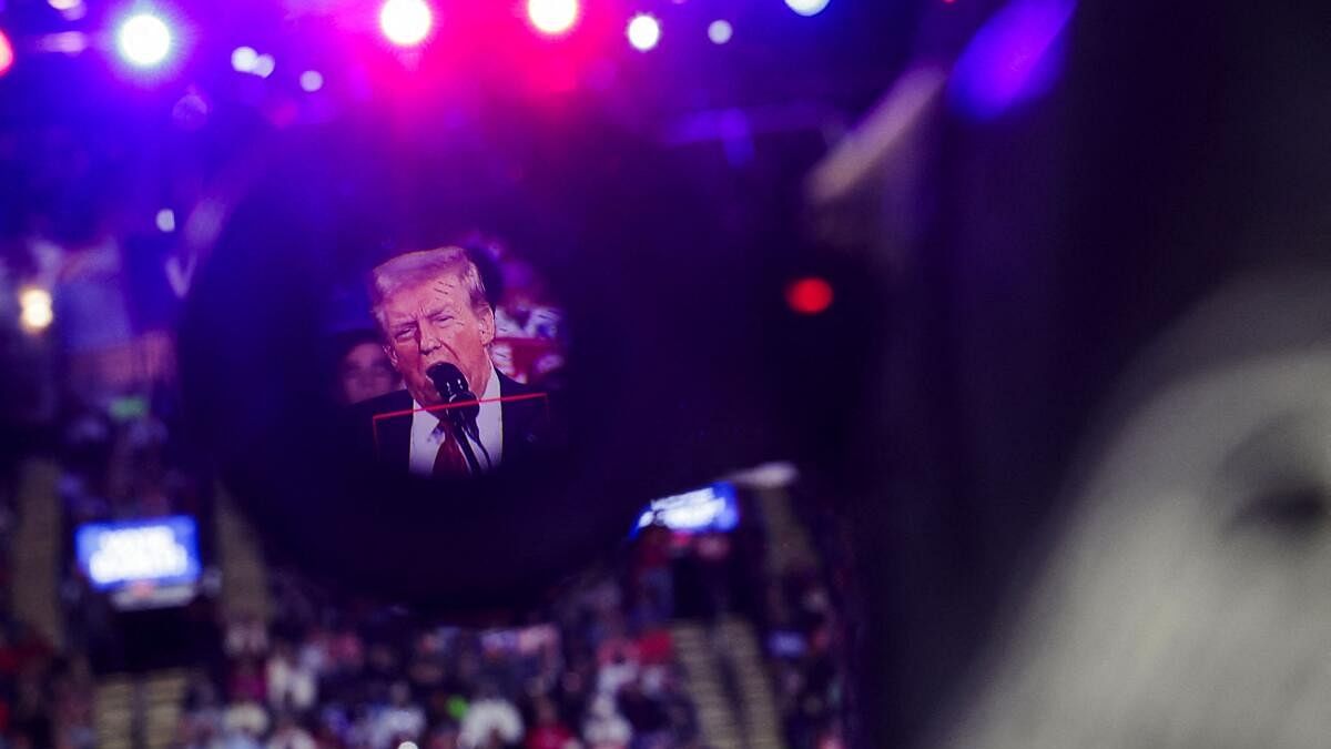 <div class="paragraphs"><p>Republican presidential nominee and former US President Donald Trump holds a campaign rally in Reading.</p></div>