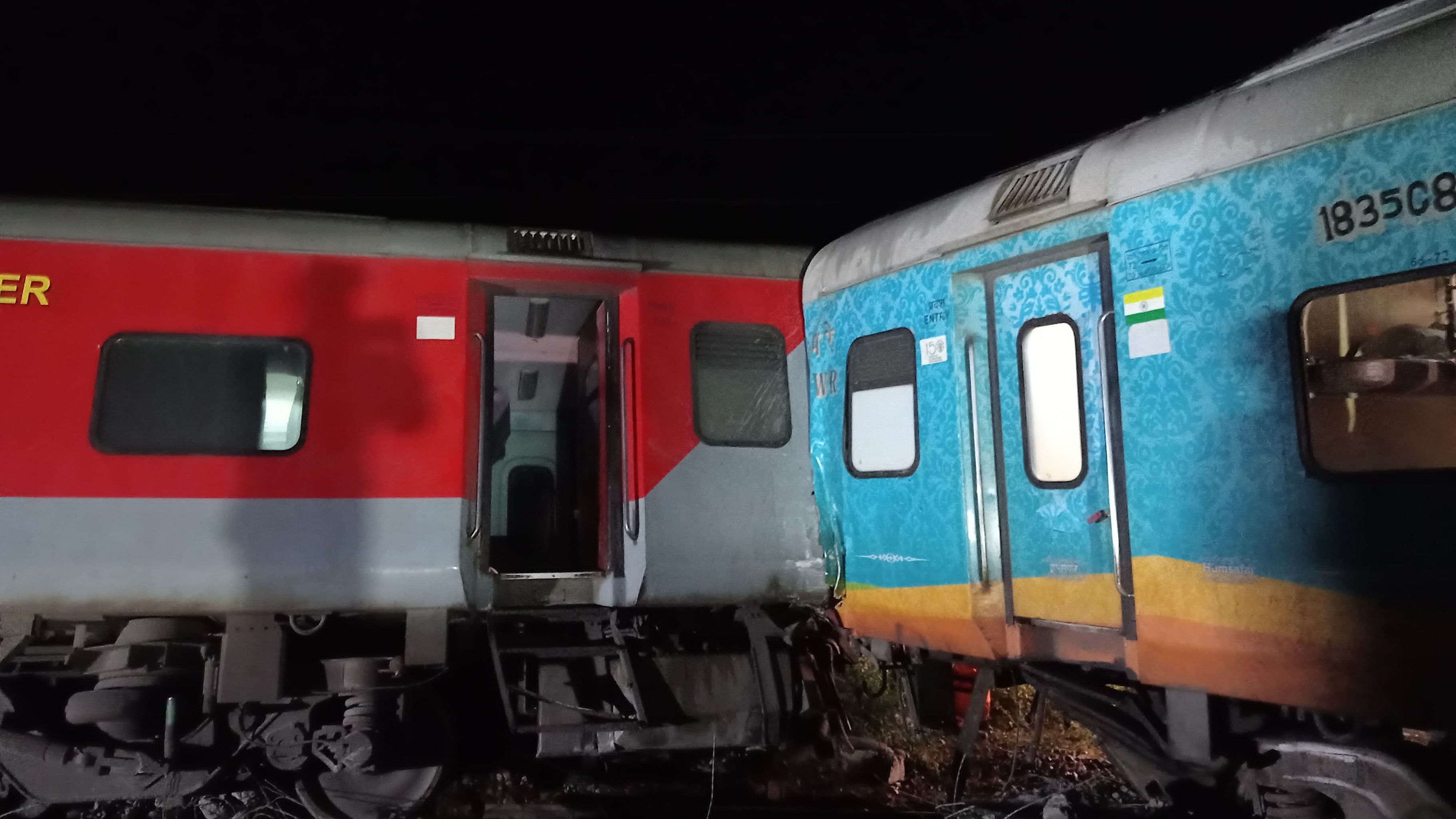 <div class="paragraphs"><p>Express train rams into another train in Tamil Nadu.</p></div>