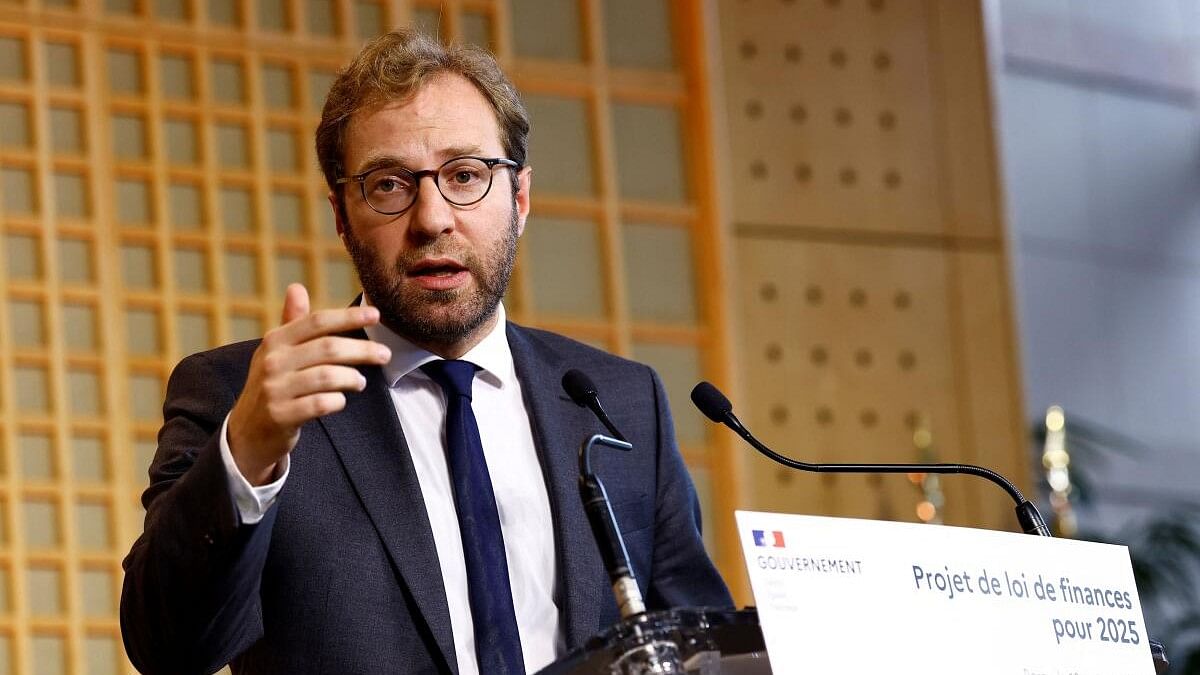 <div class="paragraphs"><p>French Economy, Finance and Industry Minister Antoine Armand speaks during a press conference to present French government 2025 budget bill at the Bercy Finance Ministry in Paris, France, October 10, 2024.</p></div>