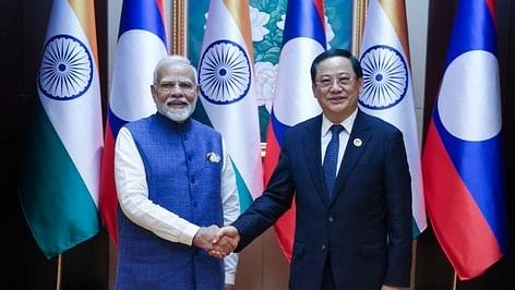 <div class="paragraphs"><p>Modi also congratulated Lao PM on successfully hosting the 21st ASEAN-India and 19th East Asia Summits.</p></div>